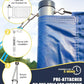 Professional Volleyball Net Set Heavy Duty for Outdoor Backyard Portable with Aluminum Adjustable Height Scoring Poles, Regulation Nets System for Tournament, Grass