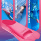 CAPAS Swim Training Fins Comfortable Silicone Lap Swimming Short Blade Floating Flippers with Mesh Bag for Adult Men Women Build Leg Strength