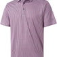 Men's Golf Polo Shirts Short Sleeve Striped Performance Moisture Wicking Dry Fit Golf Shirts for Men