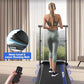 Walking Pad with Incline, 3 in 1 Under Desk Treadmill with Handle Bar Removable Desk Workstation & Device Holder, 3.5HP Foldable Treadmills with 300lbs Capacity for Home Office