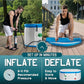 Albott Inflatable Cold Plunge Tub for Athletes, Ice Bath Tub with Insulated Lid Non-Slip Mat, Water Chiller Compatible, Portable for Indoor & Outdoor Recovery, 210 Gal, 71" L x 35" W x 30" H