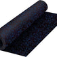Playsafer Genaflex Rubber Gym Floor Mat, Heavy Duty Commercial Protective Gym Flooring Roll - 8mm Thick (10% Blue, 4' X 10')
