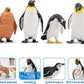 Toymany 12PCS Realistic Penguin Figurines, Plastic Polar Antarctic Animal Figures Set with Penguin Cub, Easter Eggs Cake Toppers Christmas Birthday Gift for Kids Toddlers