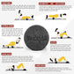 Yes4All Medium Firm Round PE Foam Roller 12, 18, 24, 36 Inches for Pilates, Yoga, Stretching, Balance & Core Exercises