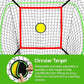 6x6FT Baseball Net, Baseball & Softball Training net with Batting Tee, Strike Zone & Circular Target and Weighted Ball, Portable Design with Compact Storage,Great for Kids