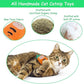 Cat Toys Pineapple with Natural Catnip Inside, Interactive Catnip Toys for Indoor Cats Kitten Kicker, Dental Kitty Chew Toy 6 Pack