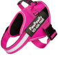 PawPawify Custom No Pull Dog Harness with Name and Phone Number, Heavy Duty Personalized Pet Vest to Prevent Tugging, Pulling, or Choking, Training and Walking (New Pink, XXL (85-140 LBS))