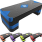 Aerobic Exercise Step, Adjustable Aerobic Stepper for Exercise, Workout Step Platform for Step Up, 26.5" Step Deck with 4” 6” 8” Adjustable Height Risers, Women Home Gym Cardio Fitness
