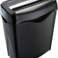 Amazon Basics 6 Sheet Cross Cut Paper and Credit Card Home Office Shredder with 3.8 Gallon Bin, Black