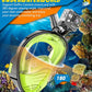 QingSong Full Face Snorkel Mask for Adults, Snorkeling Gear with Camera Mount, 180 Degree Panoramic View Snorkel Set Anti-Fog Anti-Leak