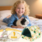 UPINS Guinea Pig Bed, Guinea Pig Hideout Washable Small Animal House Cage Accessories for Dwarf Rabbits Chinchillas Hamsters Hedgehogs Ferrets Bearded Dragons and Rats