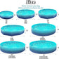 Jasonwell Foldable Dog Kiddie Pool - Hard Plastic Kids Paddling Pool Toddler Baby Swimming Pools for Backyard Collapsible Whelping Box Pet Doggie Cats Wading Pools Bathtub for Puppy Large Dogs