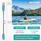 Kayak Paddles with Fiberglass Shaft and Reinforced PP Blade, Floating Adjustable Kayaking Oars, 3 Piece, 220-240 cm/86-94 Inches, 240-260 cm/94-102 Inches
