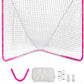 Velocity - Lacrosse Goal - Portable Steel Frame with Black Net, Perfect for Youth and Adult Training, Backyard Design