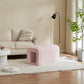 Storage Bench Pet Supplies Corduroy Bench Cat's nest to Hide for The Living Room, Entryway and Bedroom (Pink)