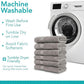 Pleasant Home Bath Towels Set of 6 (24” x 50”) 100% Cotton, 515 GSM | Lightweight, Soft & Absorbent Luxury Towels for Bathroom | for Gym, Pool & Spa | 6 Pack, Gray