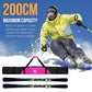 Ski Bag and Ski Boot Bag Combo-Padding Skis Bag for Air Travel,Water Proof Ski Boot Bag Fits for Skis Up to 200 CM and Boots Up To Size US13,Adults Ski Travel Bag