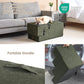 EHEYCIGA Dog Stairs for High Bed 22.5" H, 5-Step Dog Steps for Bed, Pet Steps for Small Dogs and Cats, Non-Slip Balanced Pet Ramp Indoor, Olive Green