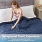 L'AGRATY Weighted Blanket for Adult - 60"x80" 15lbs Minky Dots Heavy Blanket with Glass Beads: Soft Breathable for All-Season Summer Fall Winter Thick Comfort for Sleeping