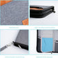 Real Leather Wallet RFID Family Passport Holder Waterproof Travel Essentials (Grey)