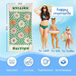 JML Personalized Beach Towel with Name, Custom Flower Beach Towel, Customized Microfiber Pool Towel, Quick Dry & Absorbent Swim Towel for Adult,Mother's Day, Birthday, Summer Holiday,Vacation
