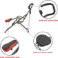 Sunny Health & Fitness Row-N-Ride PRO, Full Body Combo Squat Machine w/Optional Resistance Band, Easy Setup Ab Workout Exercise Equipment for Home, Whole Body Cardio, Optional SunnyFit App Connection