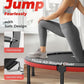 BCAN 40"/48" Foldable Mini Trampoline, Rebounder Trampoline for Adults, U/T Shape Adjustable Foam Handle, Exercise Rebounder for Adults Indoor/Garden Workout, Max Load 330lbs/440lbs