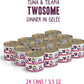 Weruva Best Feline Friend (B.F.F.) Tuna & Tilapia Twosome with Tuna & Tilapia in Gelée Cat Food, 5.5oz Can (Pack of 24)