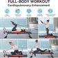 Pilates Reformer,Dpiolrcag Foldable Pilates Machine & Equipment for Home Use and Gym Workout, Suitable for Advanced and Beginners Users, Up to 250 lbs Weight Capacity