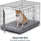 Cybarmour Indestructible Dog Bed - Outdoor Waterproof Chew Proof Dog Crate Pad - Orthopedic Kennel Mat for Aggressive Chewers - Large Breeds & Fits 42-Inch Crate - 41"x27", Limestone