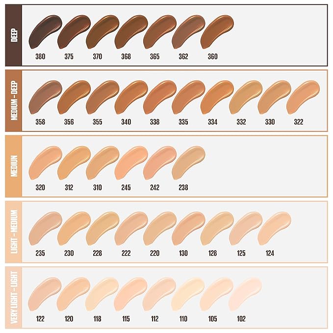 Maybelline Fit Me Matte + Poreless Liquid Oil-Free Foundation Makeup, Espresso, 1 Count (Packaging May Vary)