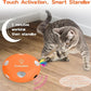 Interactive Cat Toy, Electric Cat Toys for Moving Concealed Feathers, Smart Sensor 7 Holes Whack a Mole Feather Toy, USB Charge Automatic Kitten Toys,Orange