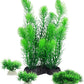 MyLifeUNIT Aquarium Plants, Artificial Aquarium Decorations for Fish Tank Decor, Pack of 4