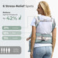 FRUITEAM 6-in-1 Baby Carrier with Waist Stool/Hip Seat for Breastfeeding, One Size Fits All - Adapt to Newborn, Infant & Toddler (Blue)