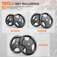 XDDIAS Rubber Weight Plates for Barbell, 2-Inch Olympic Grip Plate for Strength Training, Weightlifting and Bodybuilding in Home & Gym, Solid Cast Iron Weight Plates Pair and Sets