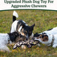 SHARLOVY No Stuffing Dog Toys Crinkle Squeaky, Long Lasting Chews for Aggressive, Durable Plush Dog Puppy Chew Toys for Teething, with 6 Tough Layers for Small Medium Large Breed
