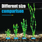 AQUANEAT Fish Tank Artificial Plants, Aquarium Plastic Seaweed Decorations, 11.75Inch Tall Fake Green Accessories, 10 Packs