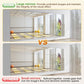 Hasipu Home Gym Mirror 79" L x 36" W - 1PC Large Full Body Mirror for Yoga, Wall-Mounted Mirrors for Fitness, Garage, Dance Studio, 0.16in Tempered Glass Frameless