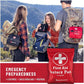 Surviveware 110 Pcs Waterproof Premium Survival First Aid Kit - Survival Emergency Preparedness for Travel Camping Gear, Survival Kit and Outdoor Emergencies - HSA & FSA Eligible Survival Kit
