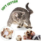 Weewooday 12 Pieces Cat Pom Pom Balls Toys Large Fuzzy Cat Ball Artificial Large Plush Ball for Cats Pets Interactive Playing Indoor(Pink,Leopard)
