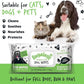 Dog Wipes, 100% Plastic Free Biodegradable pet Wipes for Full Body, Eye Wipes, Ear Wipes, Bum & Paws. 110 Sensitive Dog Grooming Wipes for Dogs, Puppy & cat Grooming (Fragrance Free)