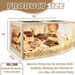 Prolee Hamster Cage Chew Proof Wood, Hamsters Enclosure Openable Top with Curved Design,Waterproof Small Animals Cage with Acrylic Sheets for Gerbils,Hamster Habitat(32 Inches)