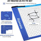 Outdoor Volleyball Badminton Combo Set with Net, Anti-Sagging Design, 4 Badminton Rackets, 3 Birdies and PU Volleyball for Backyard Lawn Beach