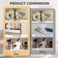 Hasipu Home Gym Mirror, 52"x17" x 3 PCS Frameless Wall Mounted Mirrors, Large Body Mirror for Home Gym, Yoga Studio, Bedroom, Silver Tempered Glass