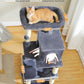 PETEPELA 45.7" Cat Tree for Indoor Cats, 5-Level Cat Tower for Large Cats with Metal Frame Large Hammock (17.3"x15.3"), Cat Condo with (18.5"x13") Big Top Perch & 4 Sisal Covered Scratching Post Dark