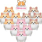 Skylety 12 Pack 5" Mini Dog Stuffed Animals Stuffed Puppies Bulk Small Plush Dogs Cute Soft Plush Toy Birthday Gift