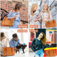 Fashion Dog Purse Pet Carrier Leather Bag for Small Dogs Cats Puppy, Portable Tote Bag Airline Approved Soft-Sided Carriers (Brown)