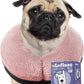 Soft Inflatable Dog Cone Collar for Small Medium Large Dogs - Neck Donut E Collar Alternative for Recovery After Surgery - Pink L