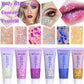 Body Glitter Face Glitter Gel: Singer Concerts Disco Festival Rave Accessories Face Glitter Makeup 150ml Chunky Sequins Mermaid Face Body Hair Glitter Gel (2 Silver)