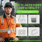 Aolamegs Construction Hard Hats for Adults - Hard Hats Construction OSHA Approved with Smoke Visor for Men Women, ANSI Z89.1 Vented Safety Helmet, Hard Hat with Chin Strap,6 Point Suspension （Black